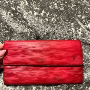 Louis Vuitton Red Clutch Bag